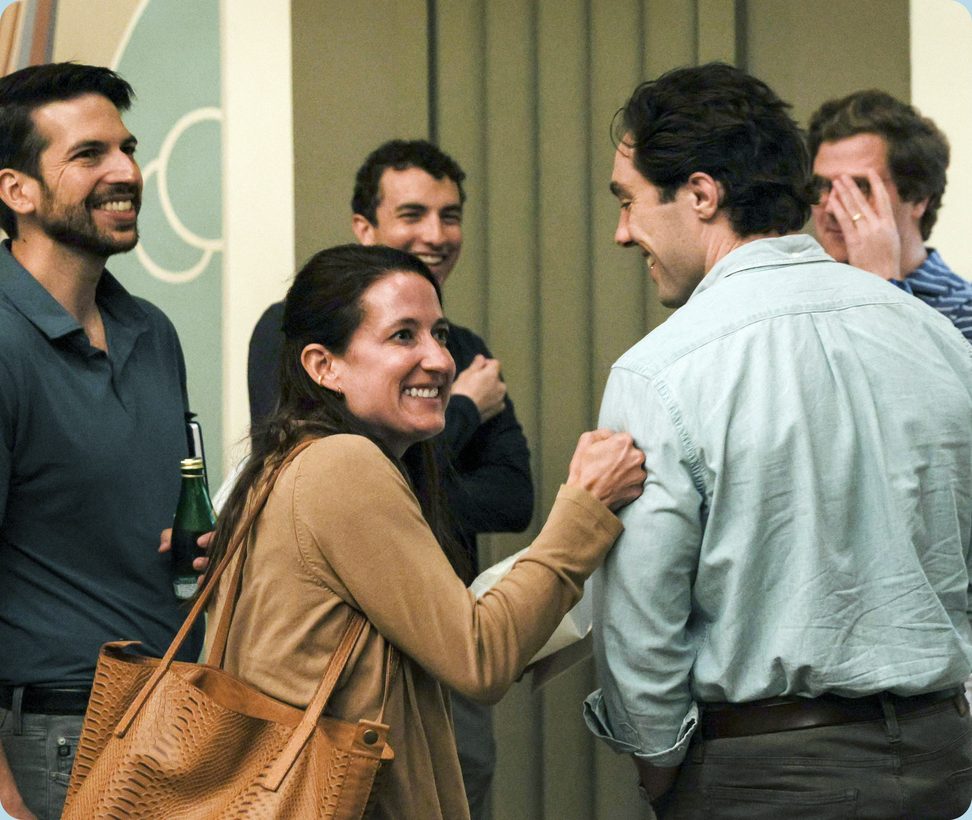 Beemok colleagues in conversation